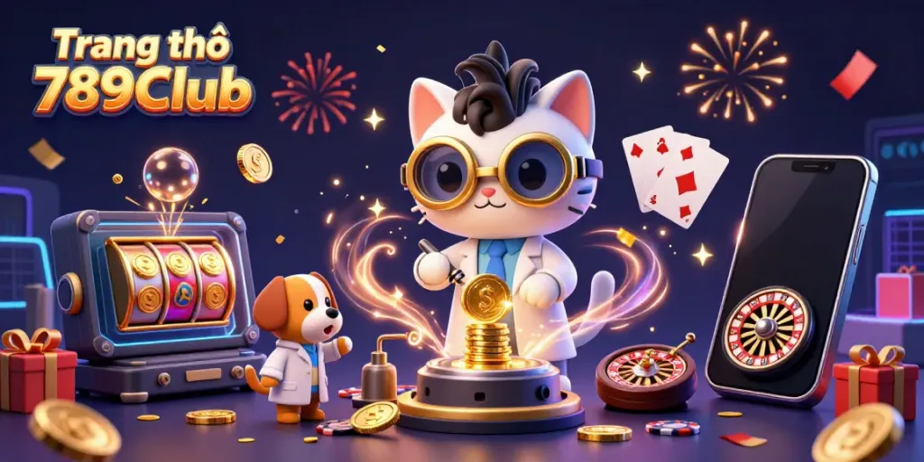 Experience exciting casino gameplay at Trang chủ 789Club with vibrant characters and a dynamic gaming scene.