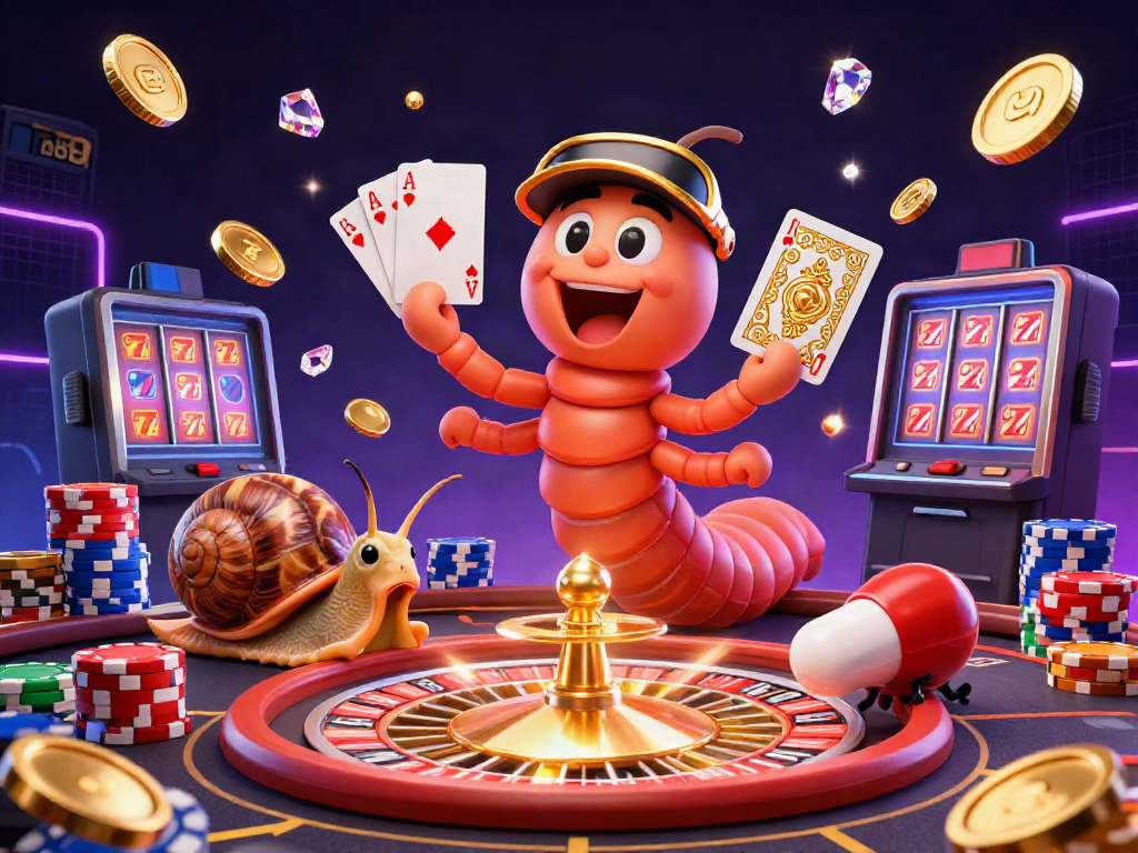 Experience thrilling gameplay with Ta88 in this lively casino scene filled with colorful characters and elements.