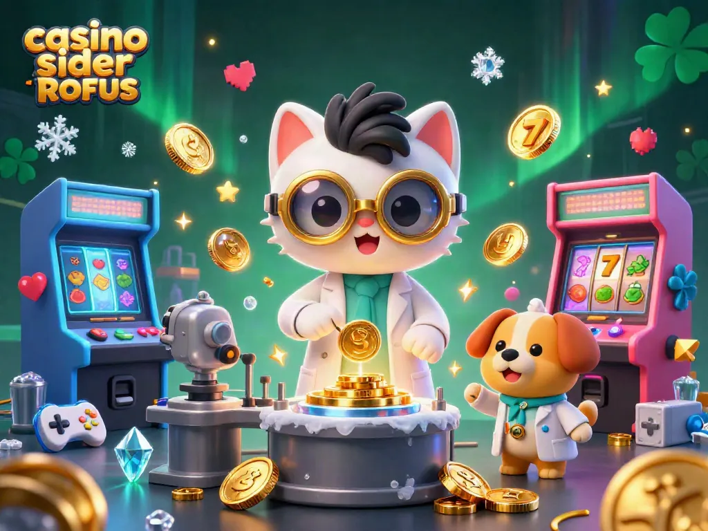 Experience the excitement of casino sider uden ROFUS with vibrant arcade elements and dynamic gaming effects.
